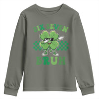 Funny 67 St Patricks Day Youth Sweatshirt Six Seven Bruh Dabbing Shamrock