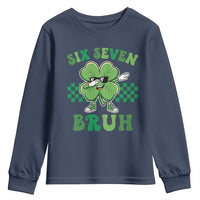 Funny 67 St Patricks Day Youth Sweatshirt Six Seven Bruh Dabbing Shamrock