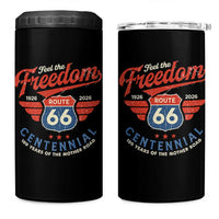 US Route Highway 66 Centennial 4 in 1 Can Cooler Tumbler Feel The Freedom 100 Years Of The Mother Road
