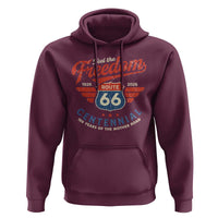 US Route Highway 66 Centennial Hoodie Feel The Freedom 100 Years Of The Mother Road