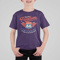 US Route Highway 66 Centennial T Shirt For Kid Feel The Freedom 100 Years Of The Mother Road