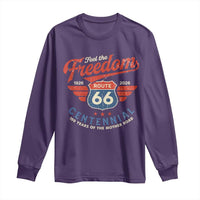 US Route Highway 66 Centennial Long Sleeve Shirt Feel The Freedom 100 Years Of The Mother Road
