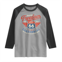 US Route Highway 66 Centennial Raglan Shirt Feel The Freedom 100 Years Of The Mother Road