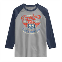 US Route Highway 66 Centennial Raglan Shirt Feel The Freedom 100 Years Of The Mother Road