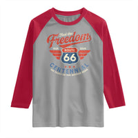 US Route Highway 66 Centennial Raglan Shirt Feel The Freedom 100 Years Of The Mother Road