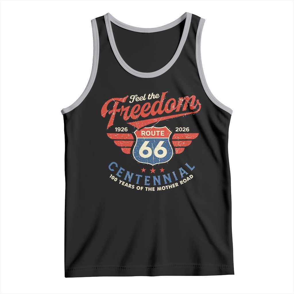US Route Highway 66 Centennial Tank Top Feel The Freedom 100 Years Of The Mother Road