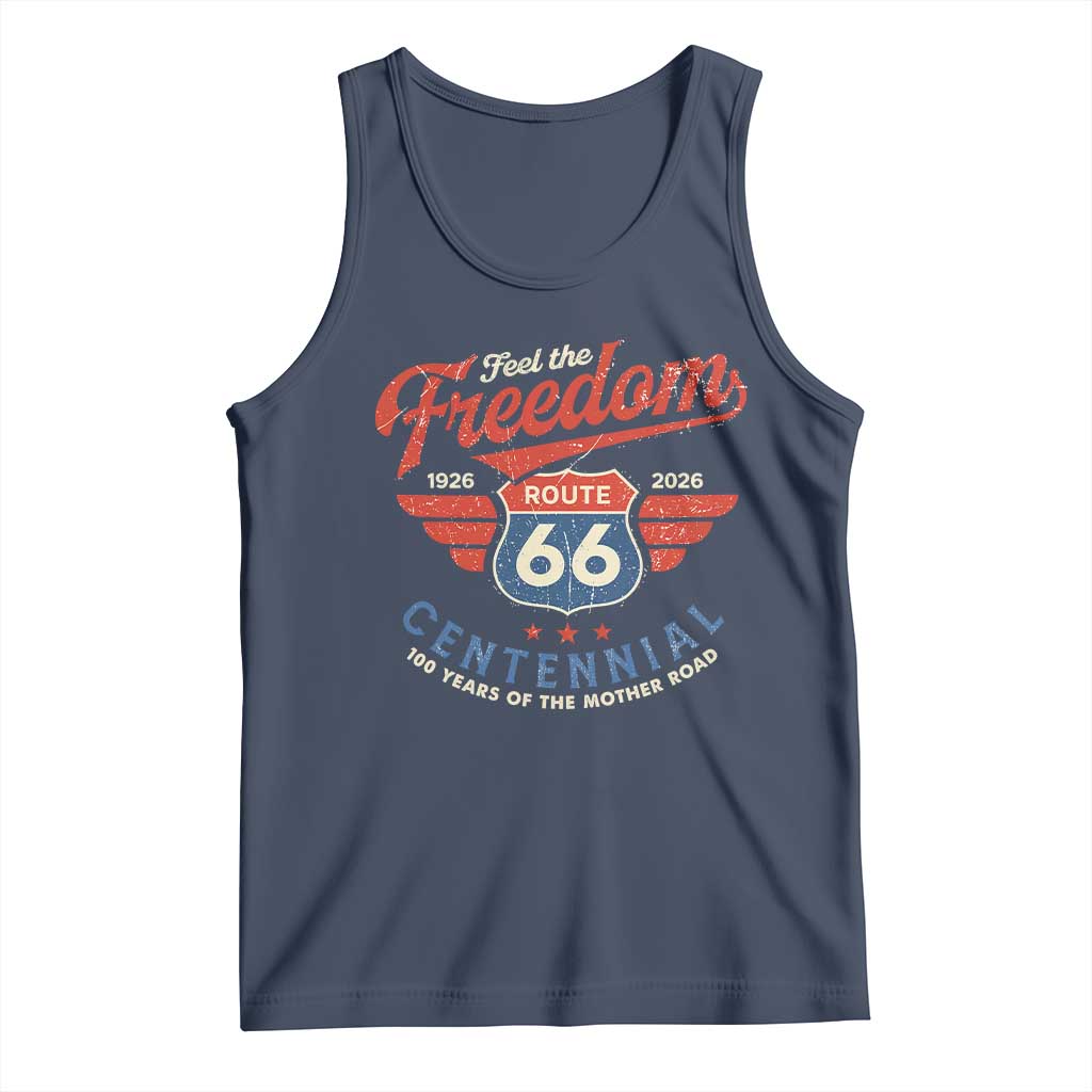 US Route Highway 66 Centennial Tank Top Feel The Freedom 100 Years Of The Mother Road