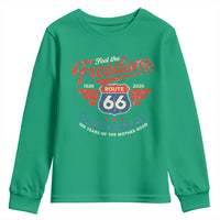 US Route Highway 66 Centennial Youth Sweatshirt Feel The Freedom 100 Years Of The Mother Road