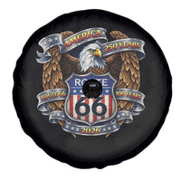 250 Years Of America 100 Years Of Route Highway 66 Spare Tire Cover Bald Eagle Vintage American Flag