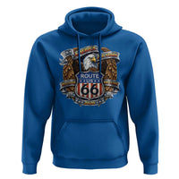 250 Years Of America 100 Years Of Route Highway 66 Hoodie Bald Eagle Vintage American Flag
