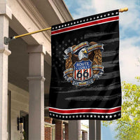 250 Years Of America 100 Years Of Route Highway 66 Patriotic Garden Flag Bald Eagle Vintage American Flag