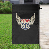 Vintage Route Highway 66 Highway Road Trip Sign Garden Flag