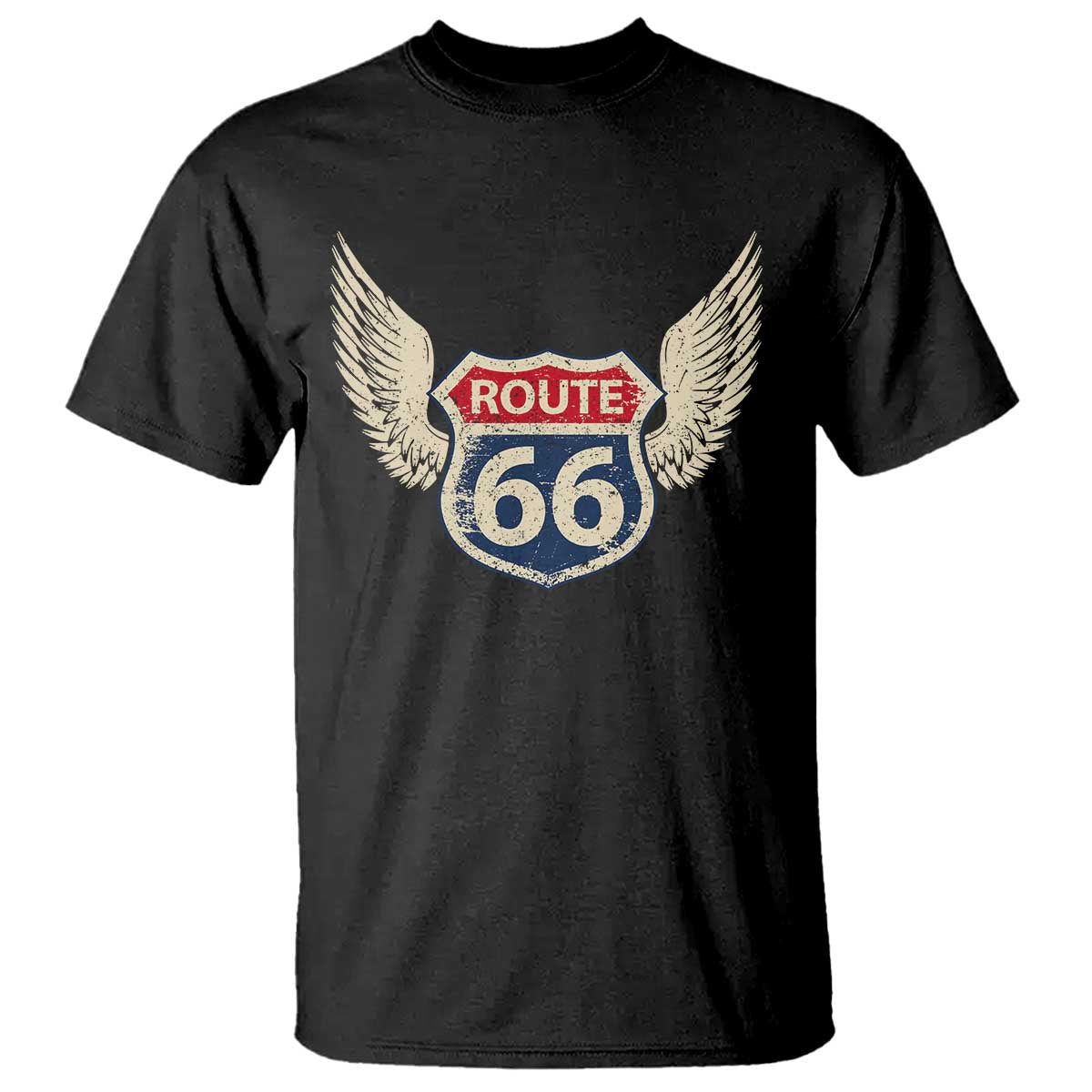 Vintage Route Highway 66 Highway Road Trip Sign T Shirt
