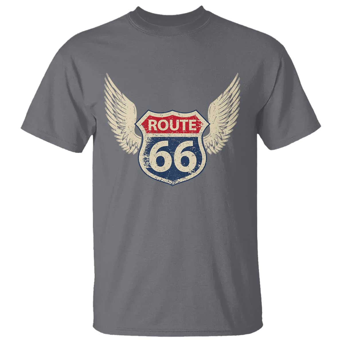 Vintage Route Highway 66 Highway Road Trip Sign T Shirt