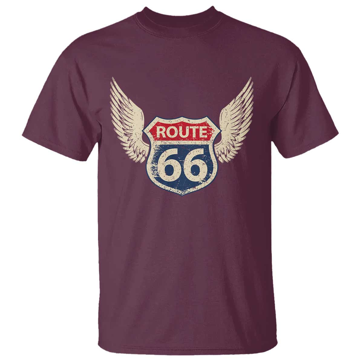 Vintage Route Highway 66 Highway Road Trip Sign T Shirt