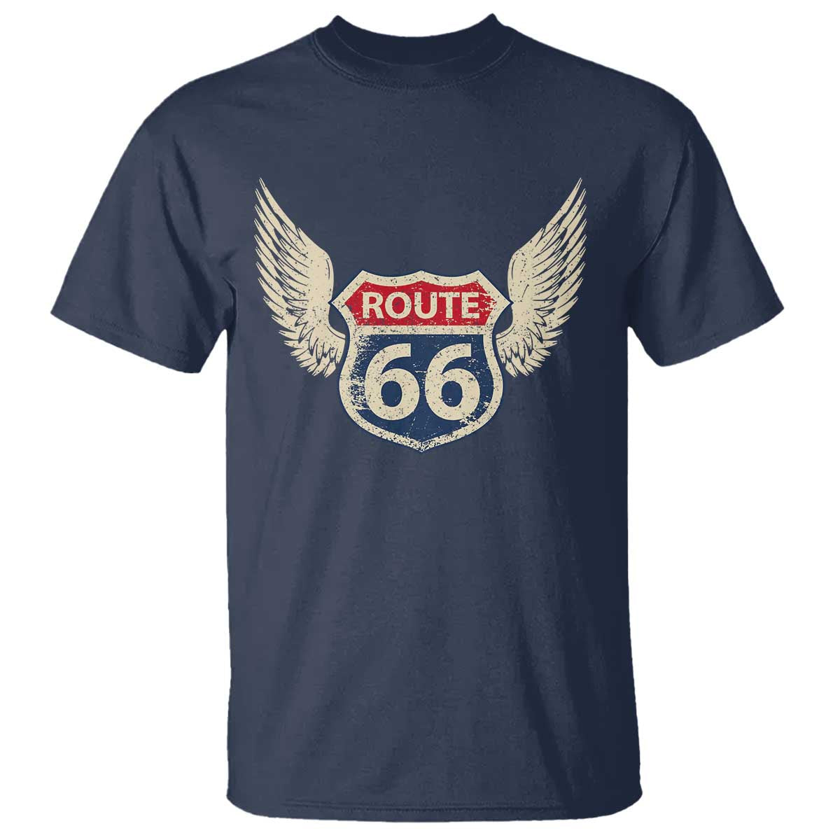 Vintage Route Highway 66 Highway Road Trip Sign T Shirt