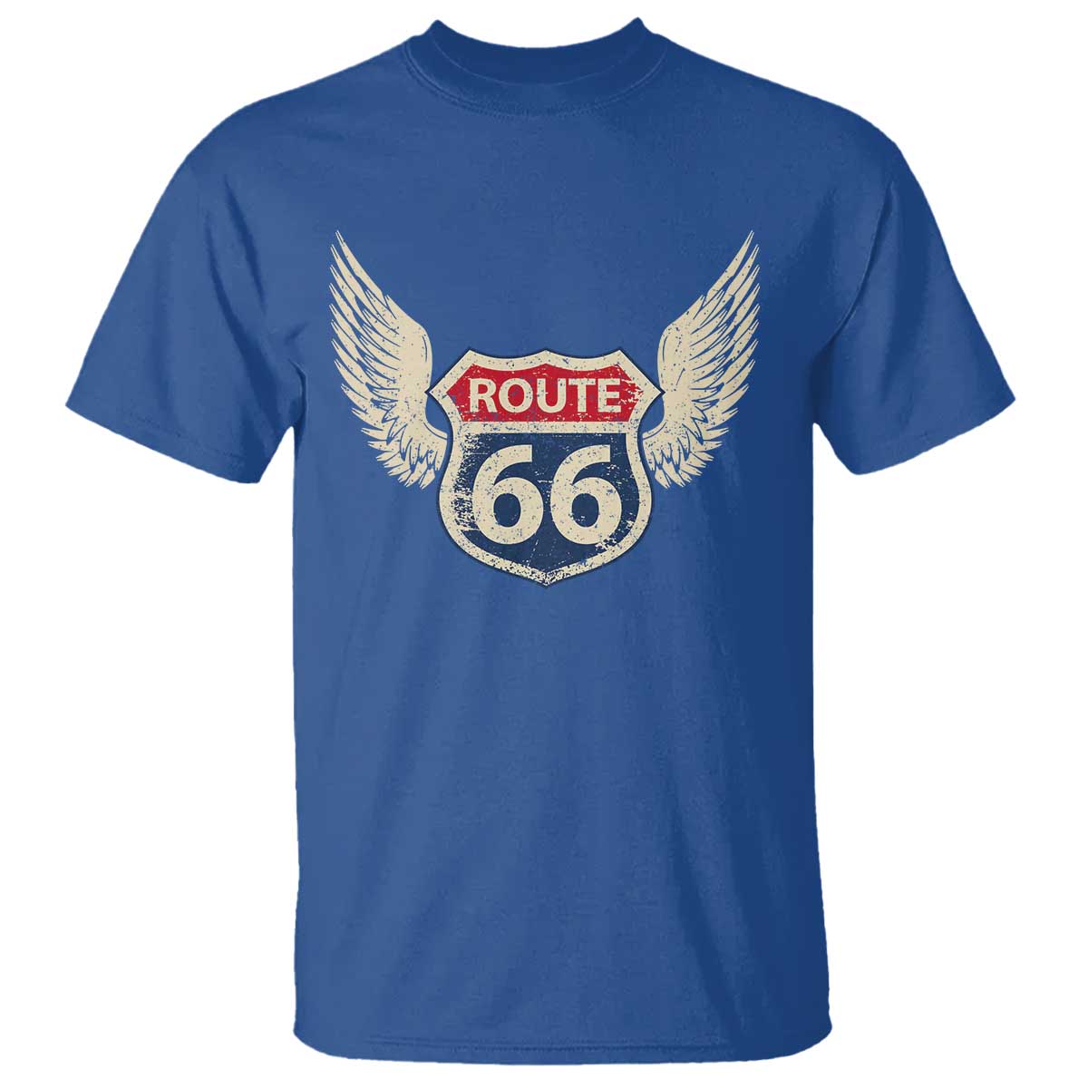 Vintage Route Highway 66 Highway Road Trip Sign T Shirt