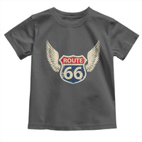 Vintage Route Highway 66 Highway Road Trip Sign Toddler T Shirt