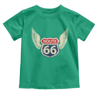Vintage Route Highway 66 Highway Road Trip Sign Toddler T Shirt