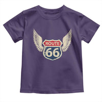 Vintage Route Highway 66 Highway Road Trip Sign Toddler T Shirt