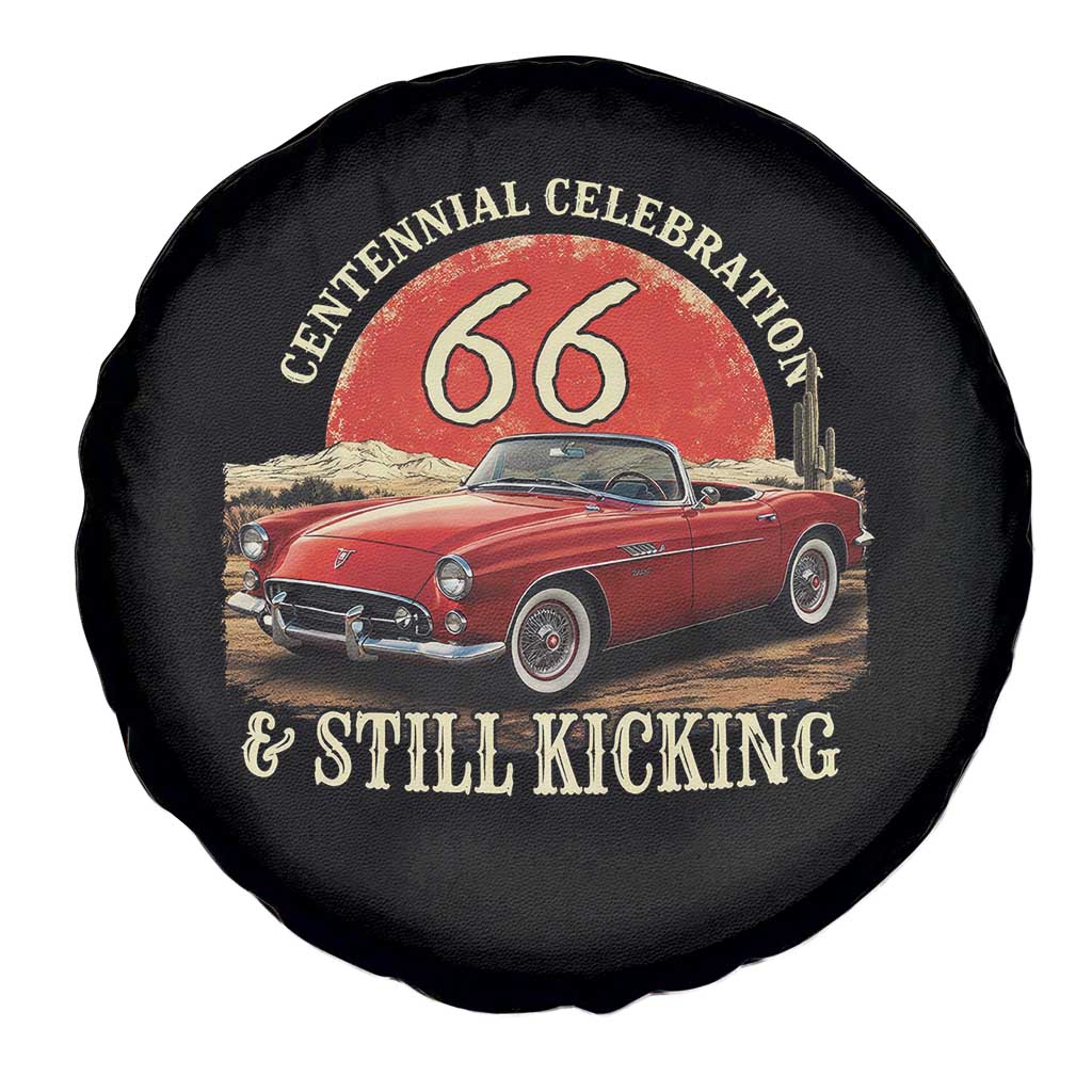 Route Highway 66 100 Years Anniversary Spare Tire Cover Centennial Celebration And Still Kicking Mother Road