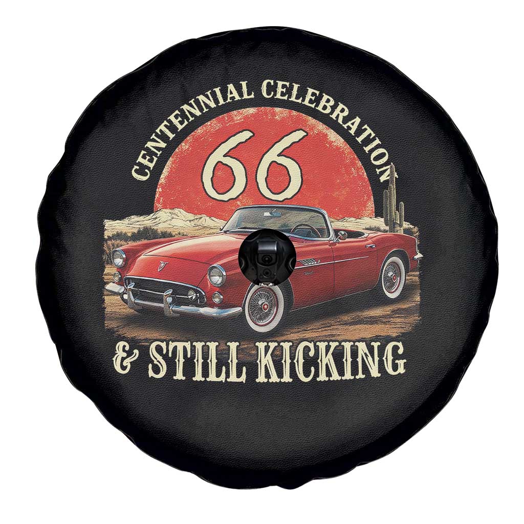 Route Highway 66 100 Years Anniversary Spare Tire Cover Centennial Celebration And Still Kicking Mother Road