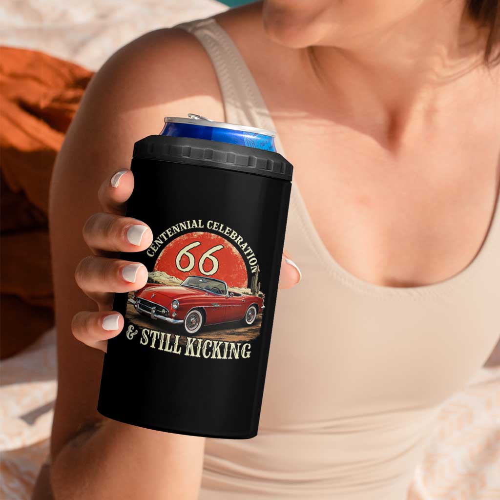 Route Highway 66 100 Years Anniversary 4 in 1 Can Cooler Tumbler Centennial Celebration And Still Kicking Mother Road