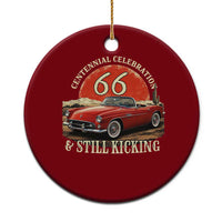 Route Highway 66 100 Years Anniversary Ceramic Ornament Centennial Celebration And Still Kicking Mother Road