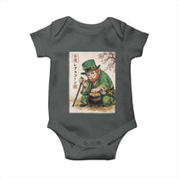 Vintage Japanese Leprechaun St Patricks Day Shamrock Ukiyo e Art Baby Onesie
