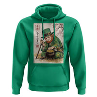 Vintage Japanese Leprechaun St Patricks Day Shamrock Ukiyo e Art Hoodie