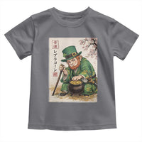 Vintage Japanese Leprechaun St Patricks Day Shamrock Ukiyo e Art Toddler T Shirt