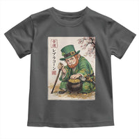 Vintage Japanese Leprechaun St Patricks Day Shamrock Ukiyo e Art Toddler T Shirt