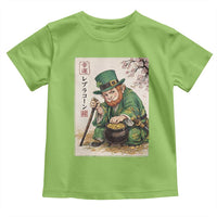 Vintage Japanese Leprechaun St Patricks Day Shamrock Ukiyo e Art Toddler T Shirt