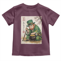 Vintage Japanese Leprechaun St Patricks Day Shamrock Ukiyo e Art Toddler T Shirt