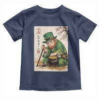 Vintage Japanese Leprechaun St Patricks Day Shamrock Ukiyo e Art Toddler T Shirt