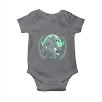 Funny St Patricks Day Bigfoot Celtic Knot Irish Sasquatch Baby Onesie