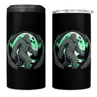 Funny St Patricks Day Bigfoot Celtic Knot Irish Sasquatch 4 in 1 Can Cooler Tumbler