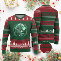 Funny St Patricks Day Bigfoot Celtic Knot Irish Sasquatch Ugly Christmas Sweater