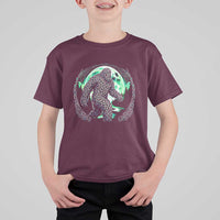 Funny St Patricks Day Bigfoot Celtic Knot Irish Sasquatch T Shirt For Kid