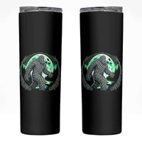 Funny St Patricks Day Bigfoot Celtic Knot Irish Sasquatch Skinny Tumbler