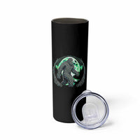 Funny St Patricks Day Bigfoot Celtic Knot Irish Sasquatch Skinny Tumbler