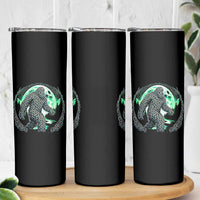 Funny St Patricks Day Bigfoot Celtic Knot Irish Sasquatch Skinny Tumbler