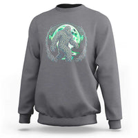 Funny St Patricks Day Bigfoot Celtic Knot Irish Sasquatch Sweatshirt