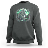 Funny St Patricks Day Bigfoot Celtic Knot Irish Sasquatch Sweatshirt