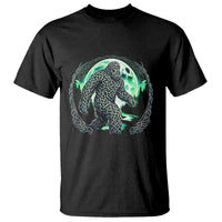 Funny St Patricks Day Bigfoot Celtic Knot Irish Sasquatch T Shirt
