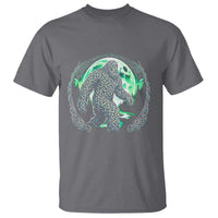 Funny St Patricks Day Bigfoot Celtic Knot Irish Sasquatch T Shirt