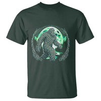 Funny St Patricks Day Bigfoot Celtic Knot Irish Sasquatch T Shirt