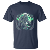 Funny St Patricks Day Bigfoot Celtic Knot Irish Sasquatch T Shirt
