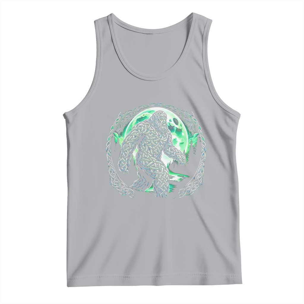 Funny St Patricks Day Bigfoot Celtic Knot Irish Sasquatch Tank Top