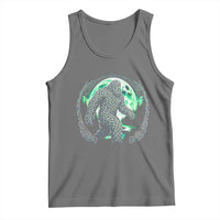 Funny St Patricks Day Bigfoot Celtic Knot Irish Sasquatch Tank Top